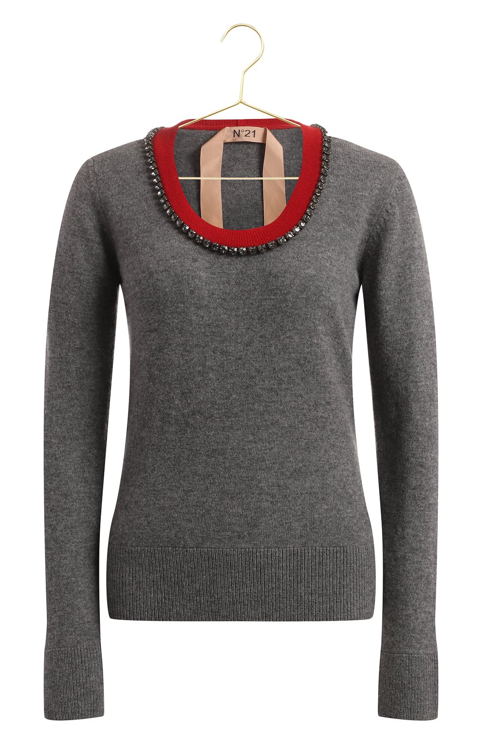 Шерстяной пуловер | N21 | Серый - 1