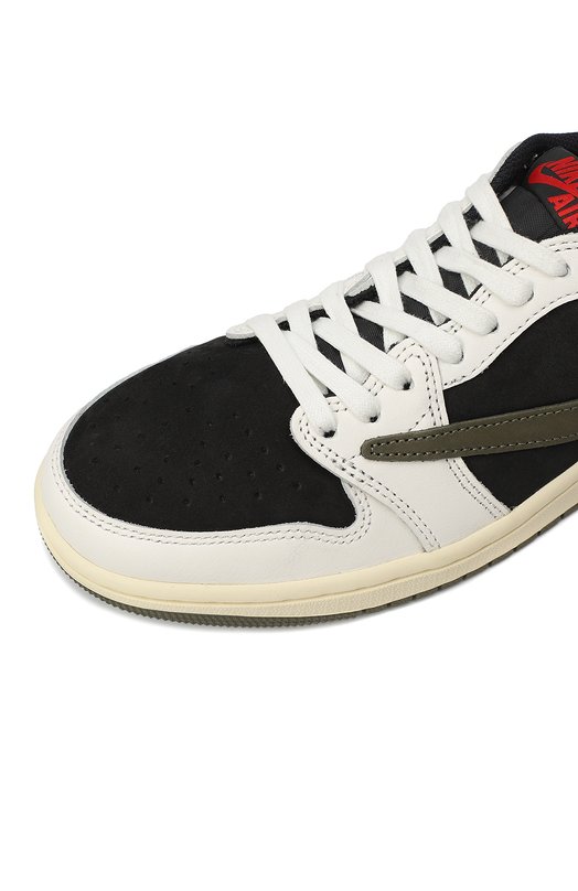 Кеды Air Jordan 1 Low x Travis Scott 'Medium Olive' | Nike | Разноцветный - 8