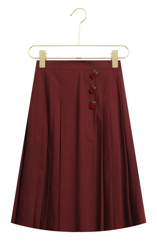 Шерстяная юбка | Dolce & Gabbana | Бордовый - 1