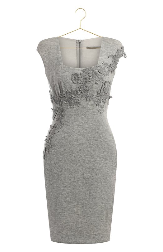 Платье из кашемира и шелка | Ermanno Scervino | Серый - 1