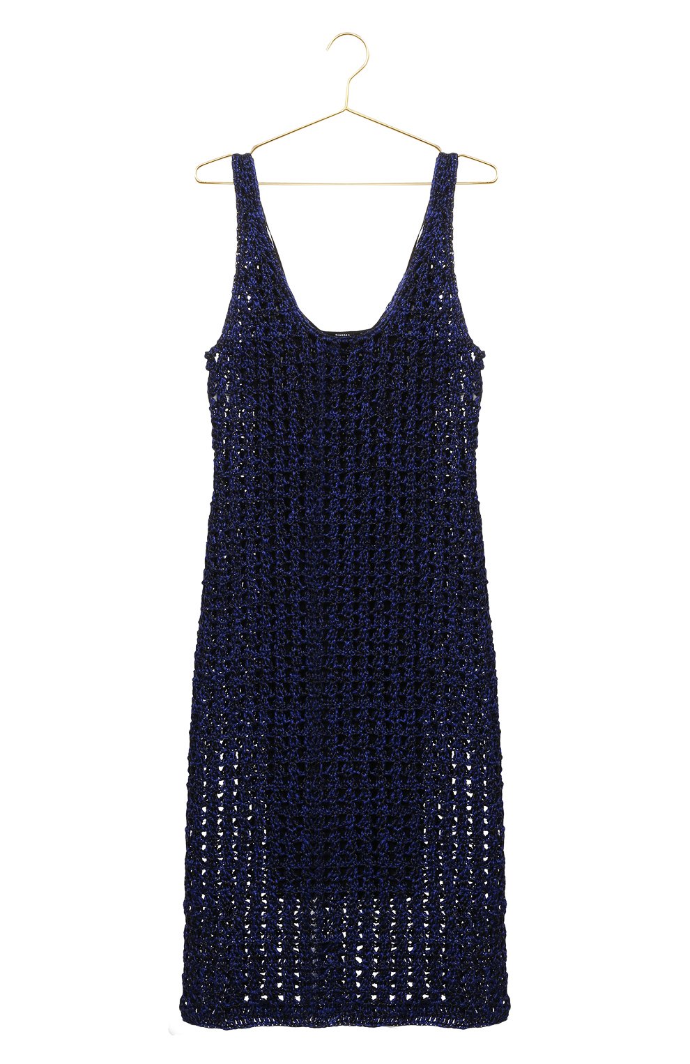 Платье из вискозы и шелка | Proenza Schouler | Синий - 1