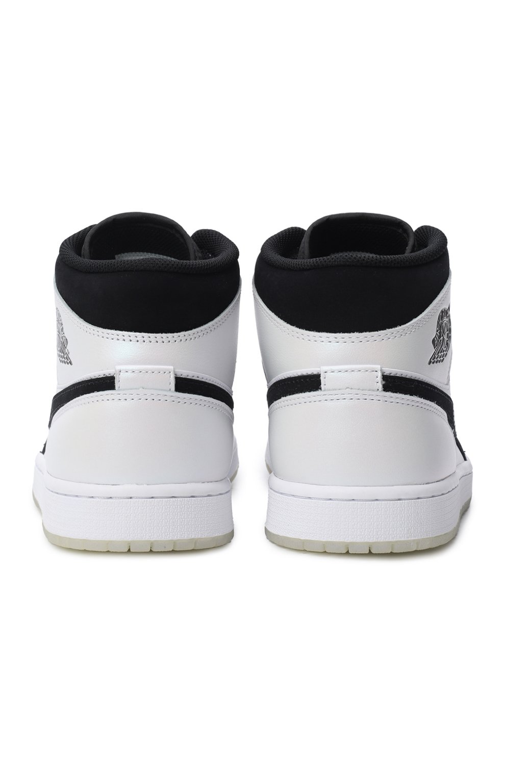 Кеды Air Jordan 1 Mid Split Black White | Nike | Чёрно-белый - 3