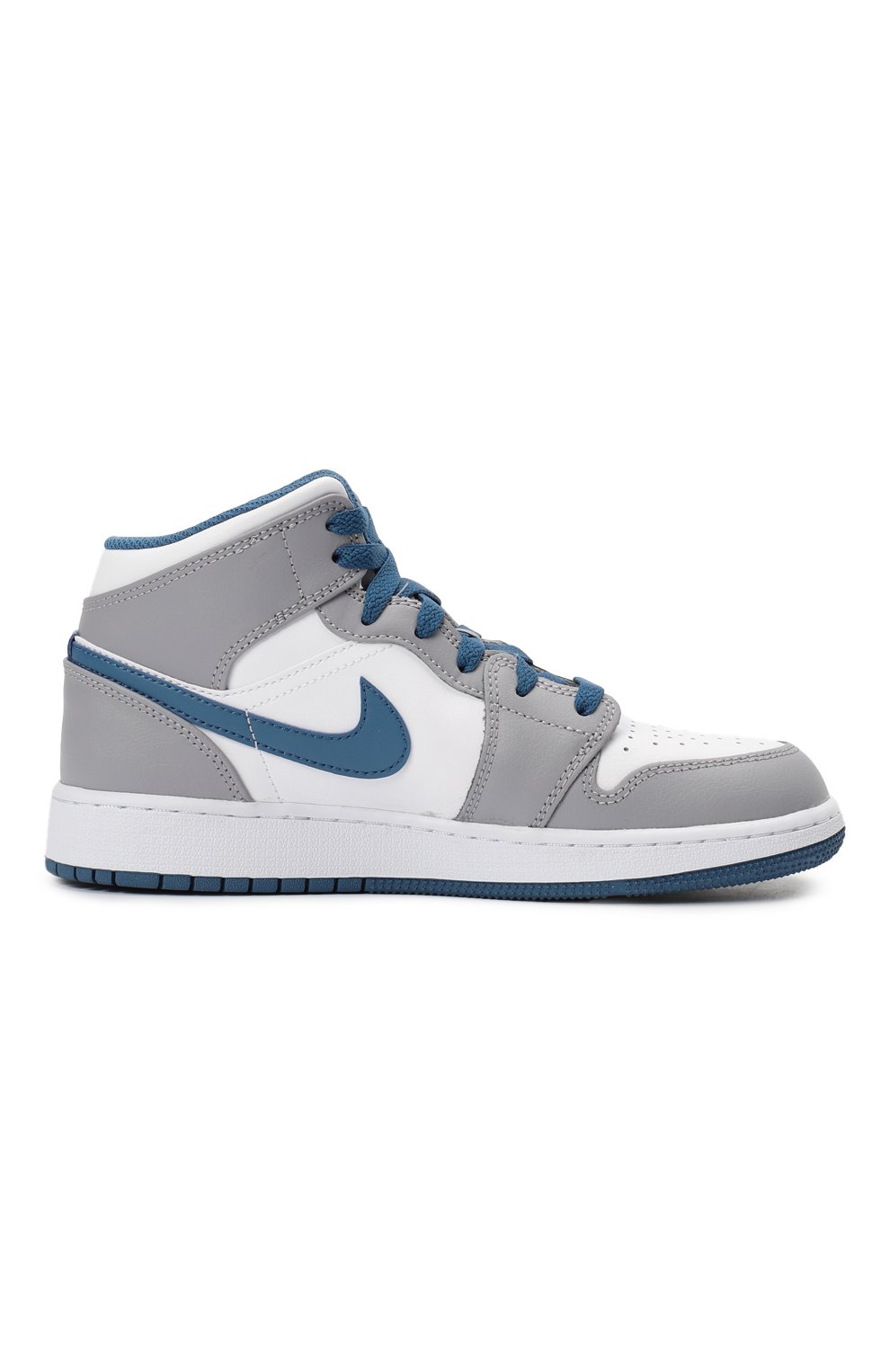 Кеды Jordan 1 Mid True Blue Cement | Nike | Серый - 5