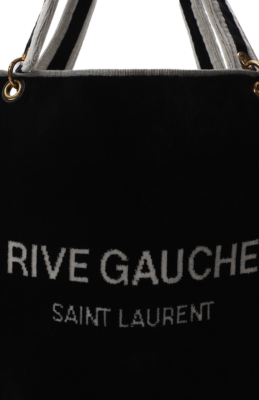 Сумка Rive Gauche Towel | Saint Laurent | Чёрно-белый - 8