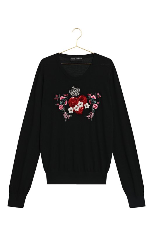 Кашемировый пуловер | Dolce & Gabbana | Чёрный - 1