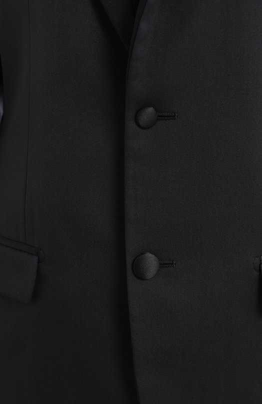 Пиджак из шерсти и шелка | Dolce & Gabbana | Синий - 3