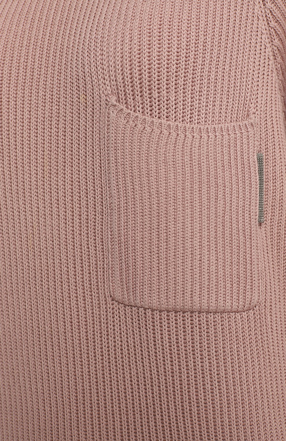Хлопковый свитер | Brunello Cucinelli | Розовый - 3