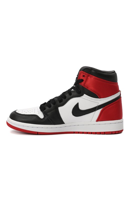 Кеды Air Jordan 1 High OG “Satin Black Toe” | Nike | Чёрно-белый - 6