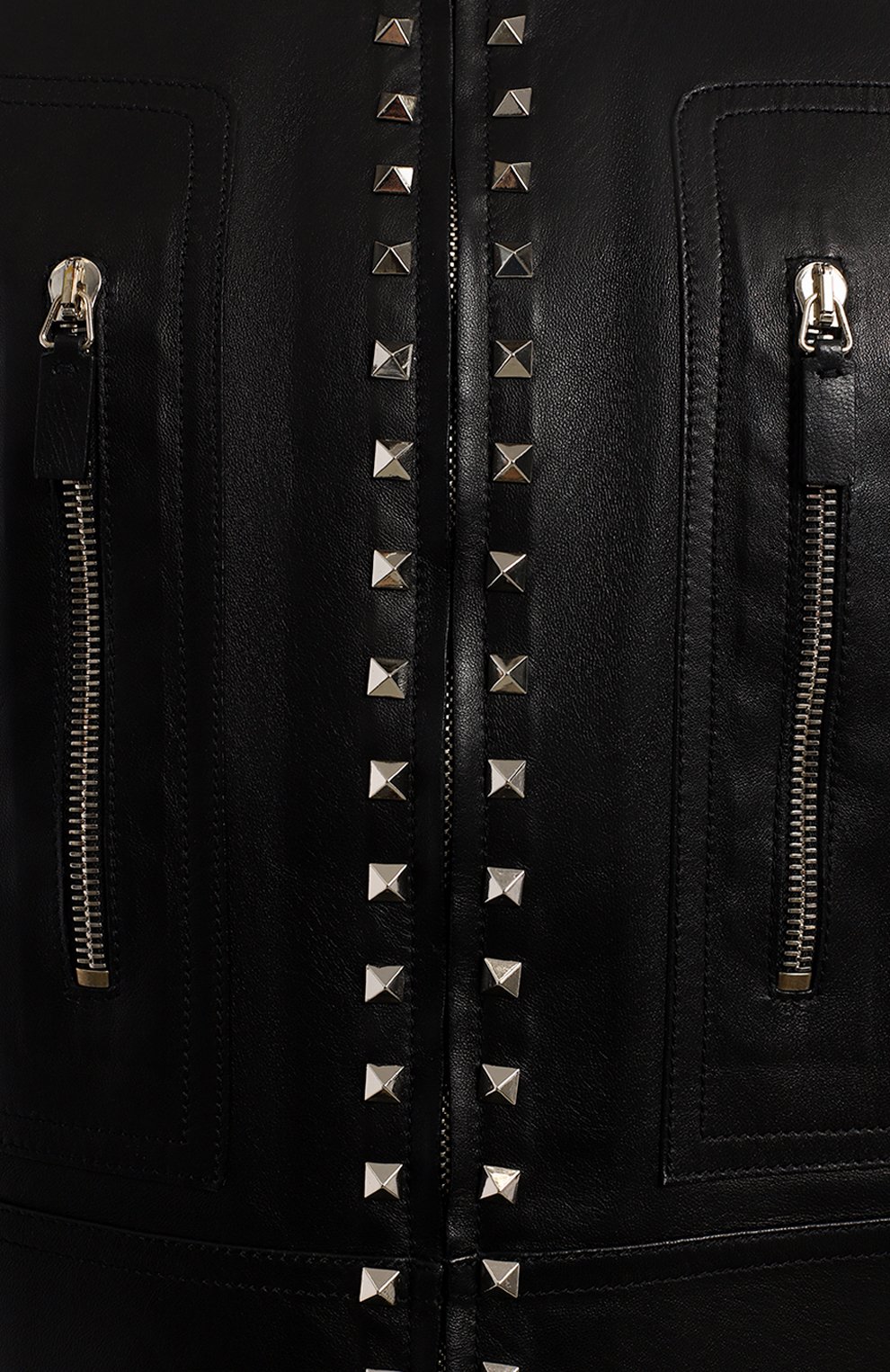 Кожаная куртка | Valentino | Чёрный - 3