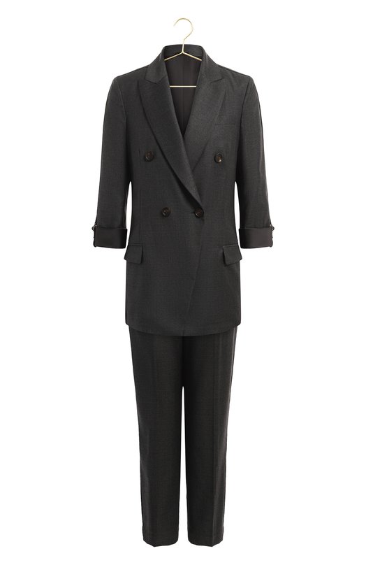 Шерстяной костюм | Brunello Cucinelli | Серый - 1