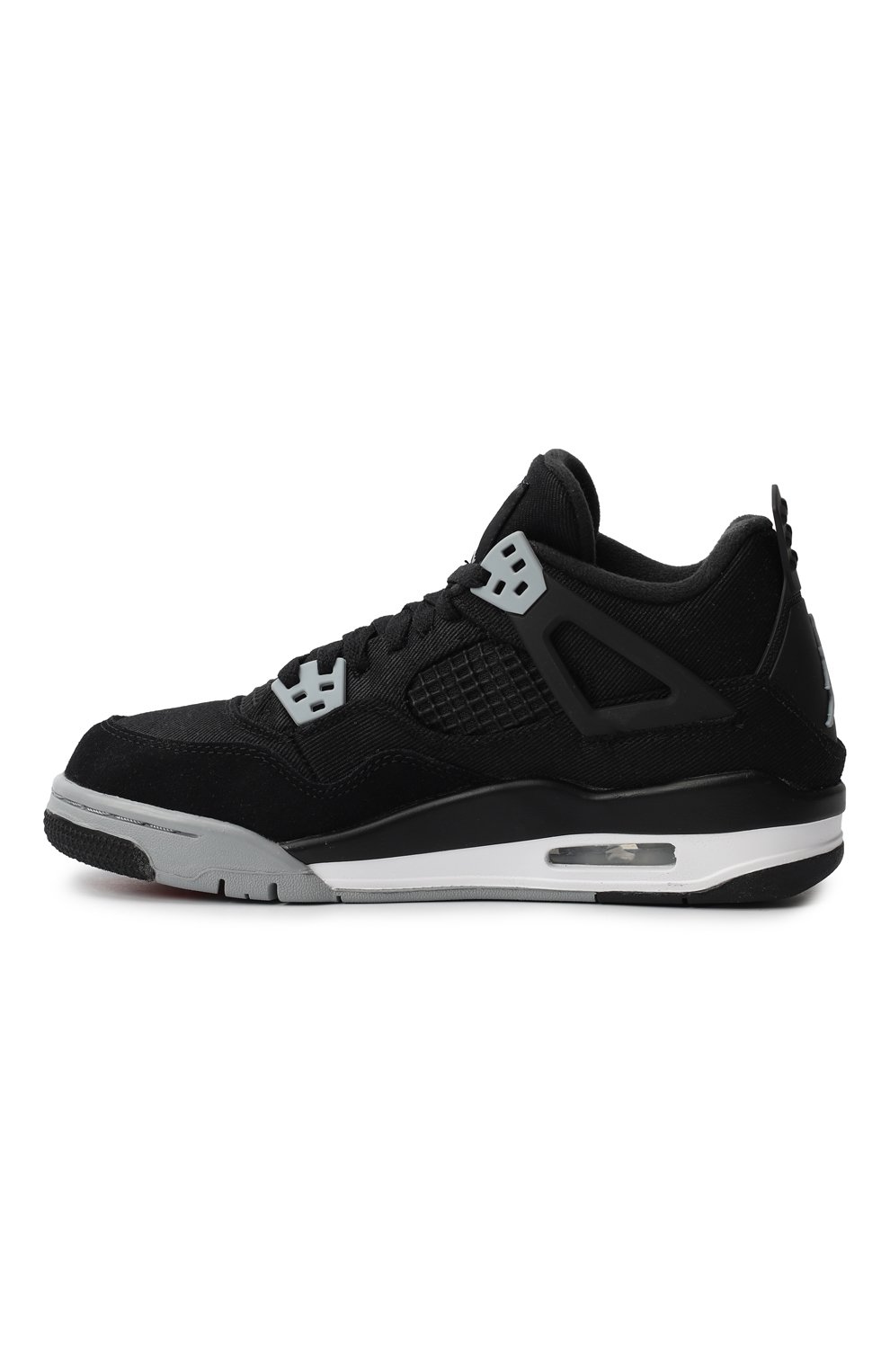 Кеды Jordan 4 Retro Black Canvas | Nike | Чёрный - 4