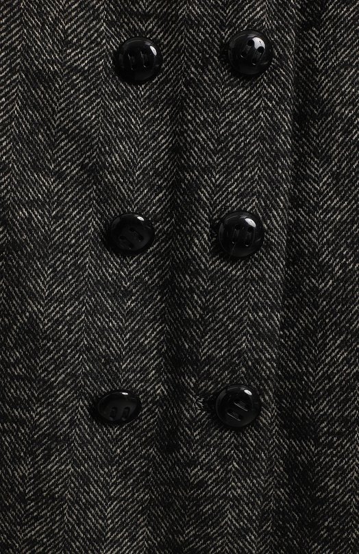 Пальто из льна и шерсти | Dolce & Gabbana | Серый - 3