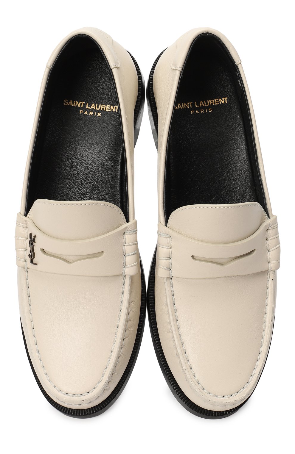 Пенни-лоферы Saint Laurent, цвет Бежевый купить на ресейл-платформе ...