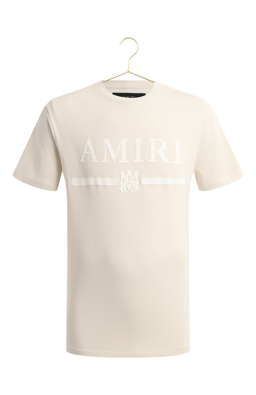 Хлопковая футболка | Amiri | Бежевый - 1