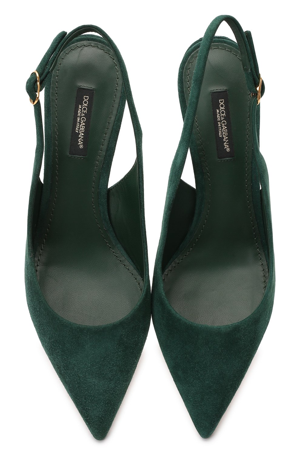 Замшевые туфли Cardinale | Dolce & Gabbana | Зелёный - 2