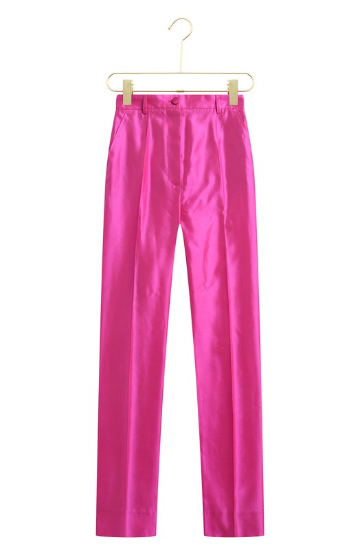 Шелковые брюки | Dolce & Gabbana | Розовый - 1