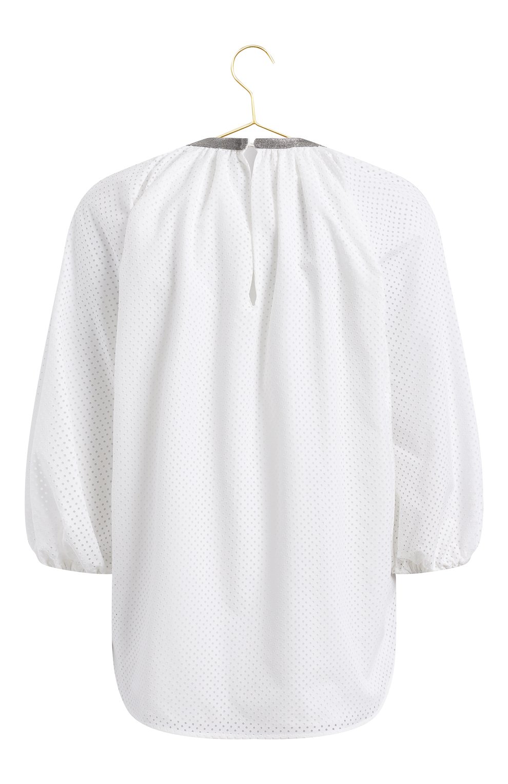 Хлопковая блузка | Brunello Cucinelli | Белый - 2