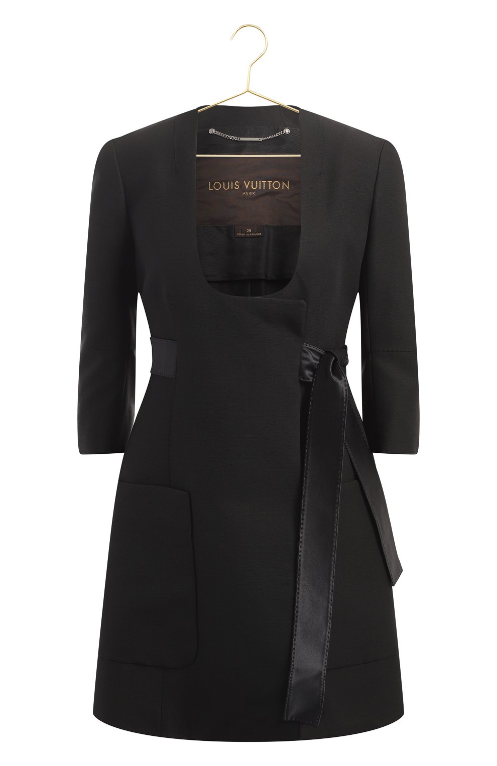 Пальто из шерсти и шелка | Louis Vuitton | Чёрный - 1