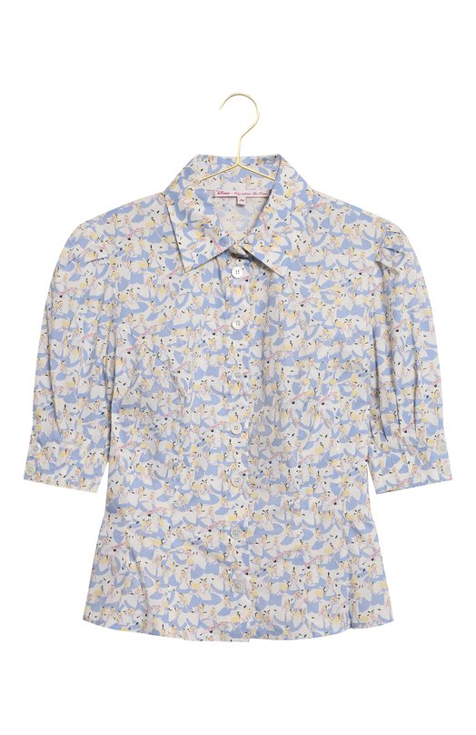 Хлопковая блуза | Olympia Le-Tan | Голубой - 1