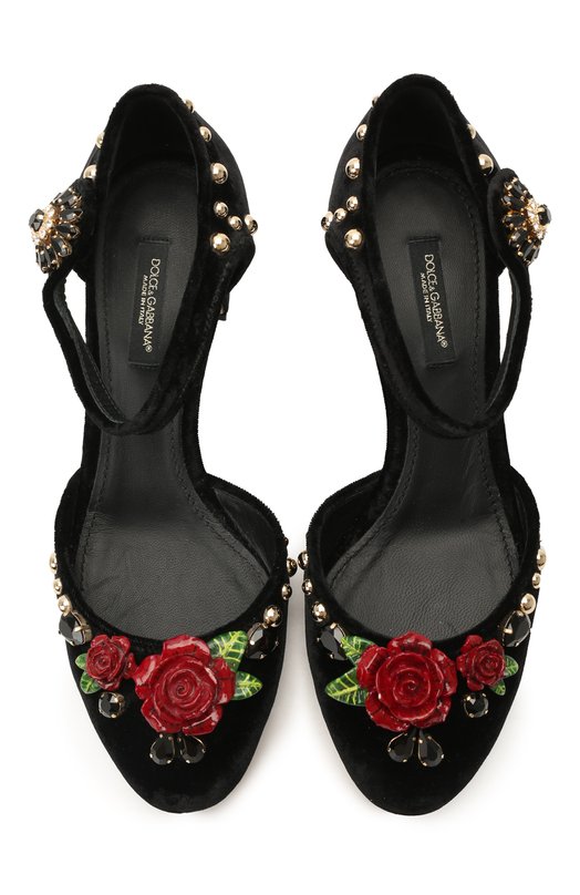 Текстильные туфли Vally | Dolce & Gabbana | Чёрный - 2