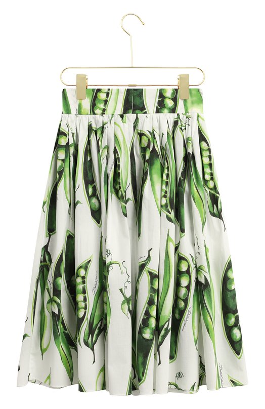 Хлопковая юбка | Dolce & Gabbana | Зелёный - 2