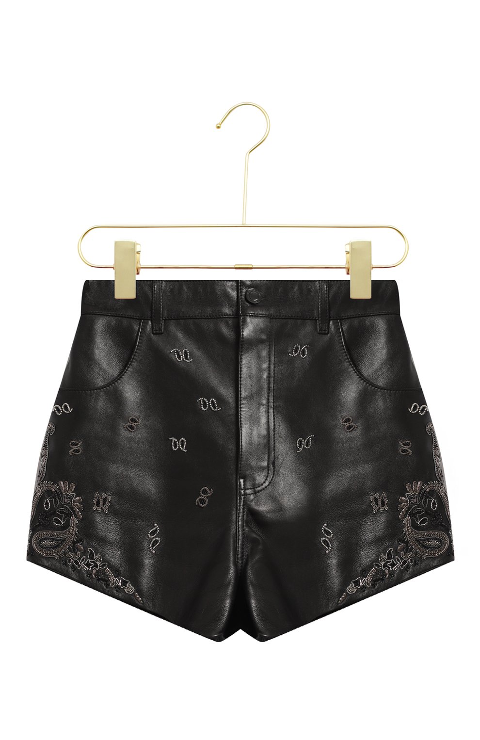 Кожаные шорты | Saint Laurent | Чёрный - 1