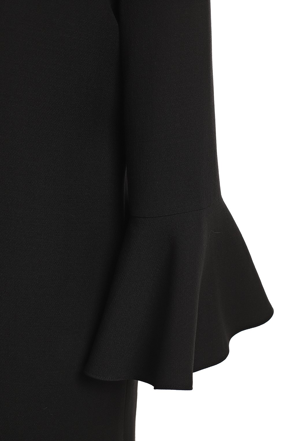 Платье из шерсти и шелка | Valentino | Чёрный - 3
