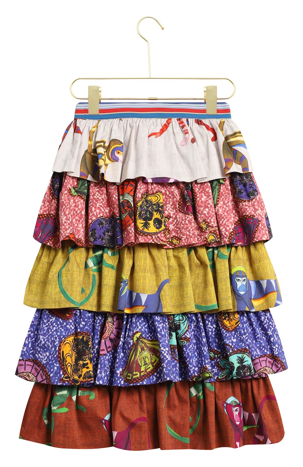 Хлопковая юбка | Stella Jean | Разноцветный - 2