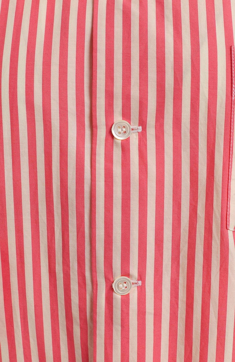 Хлопковая блузка | Comme des Garcons GIRL | Розовый - 3