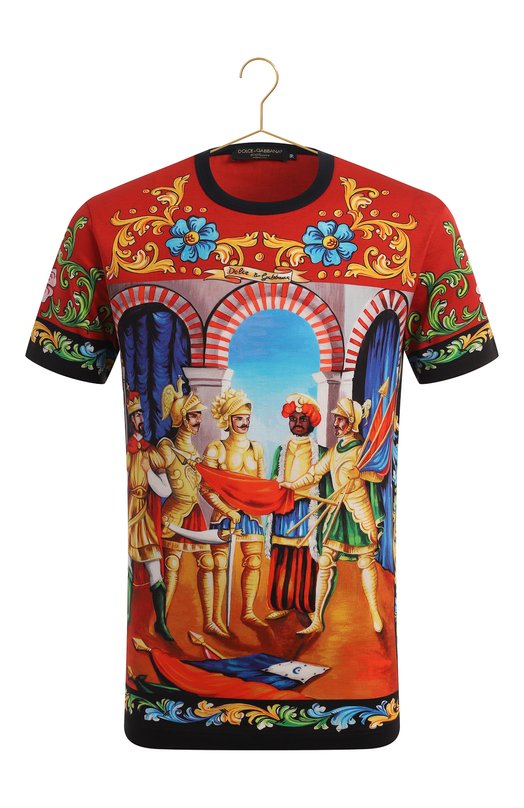 Хлопковая футболка | Dolce & Gabbana | Разноцветный - 1