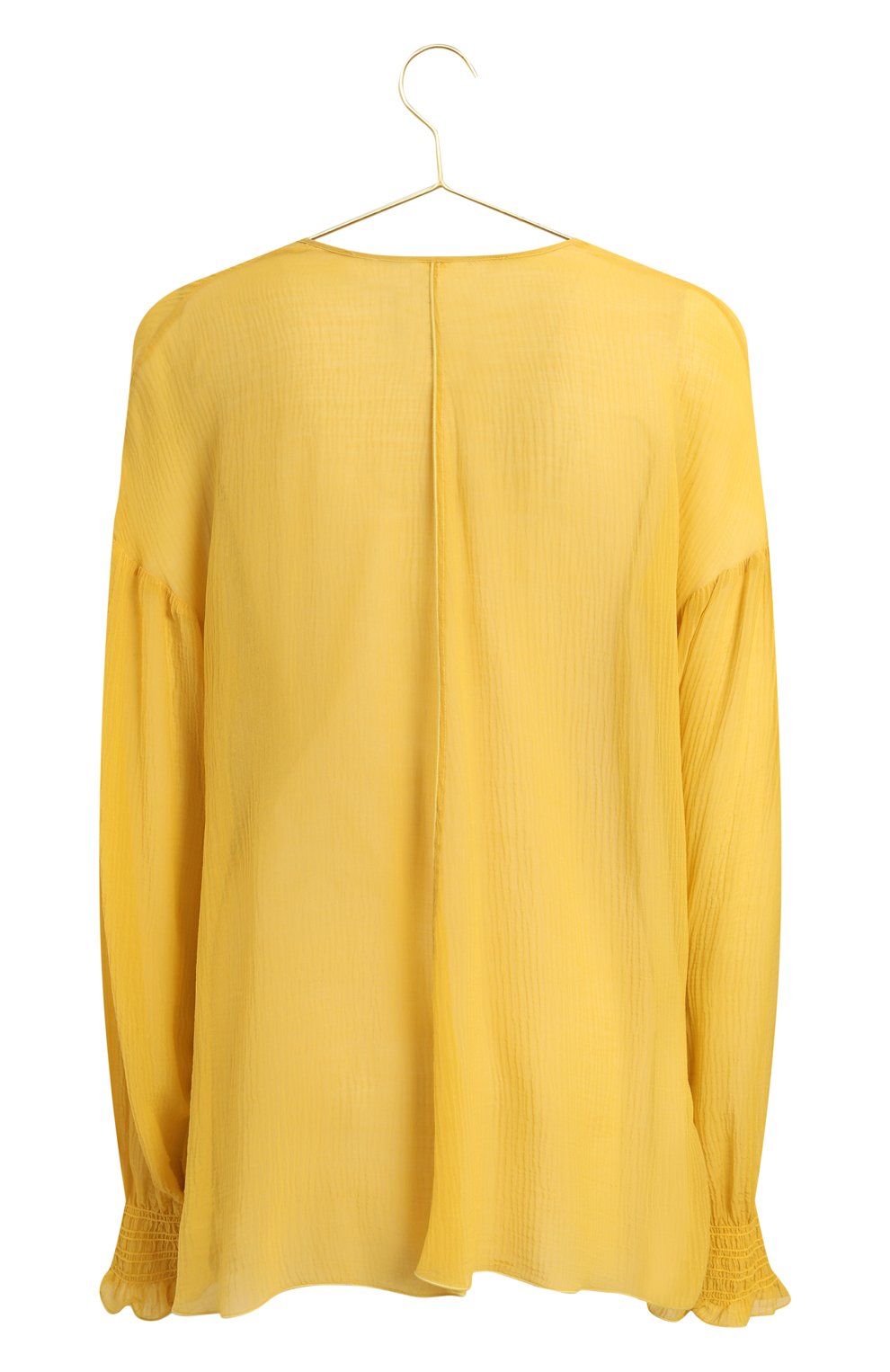 Блузка из хлопка и шелка | SPORTMAX | Жёлтый - 2