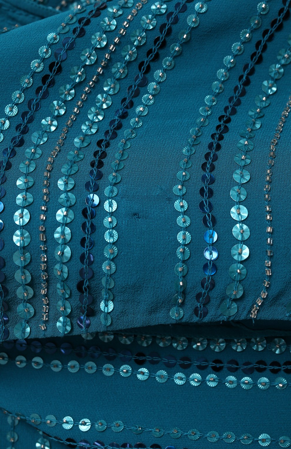 Шелковое платье | Jenny Packham | Синий - 3