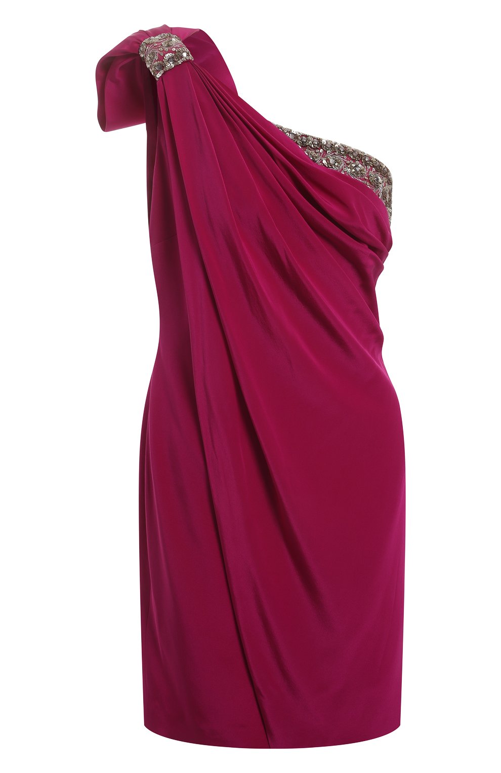 Шелковое платье | Marchesa | Розовый - 1