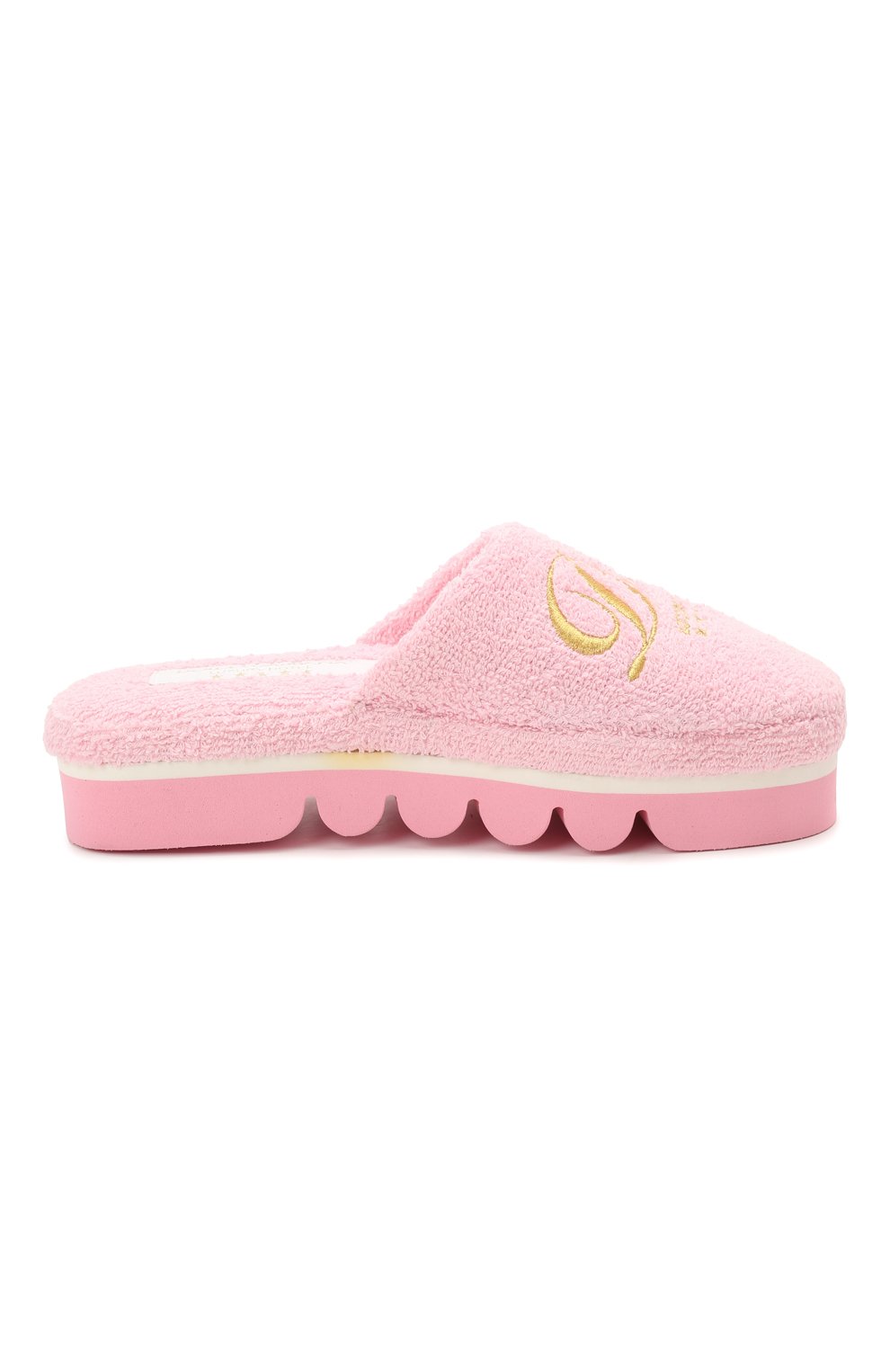 Текстильные домашние туфли Pantofola | Dolce & Gabbana | Розовый - 5