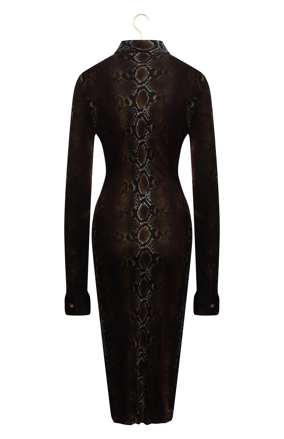 Платье из вискозы | Versace | Коричневый - 2