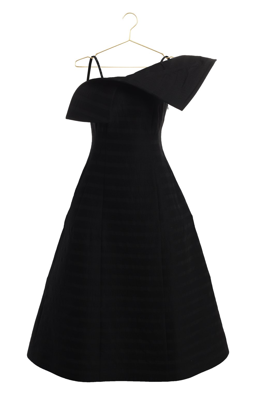 Платье из хлопка и шелка | Vika Gazinskaya | Чёрный - 1