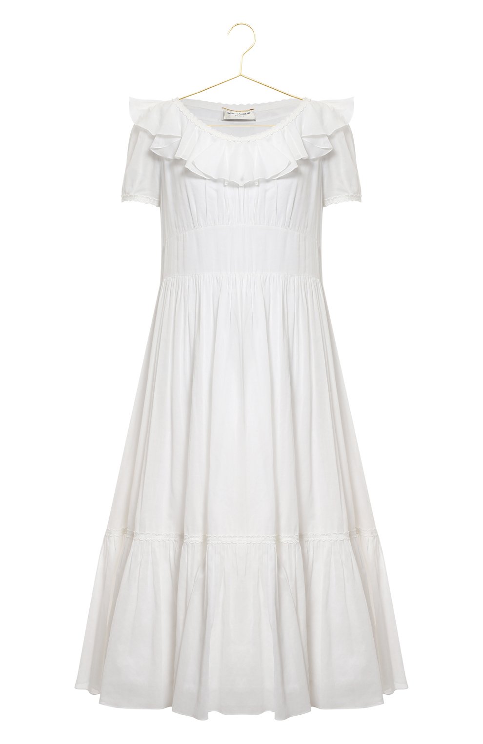 Хлопковое платье | Saint Laurent | Белый - 1