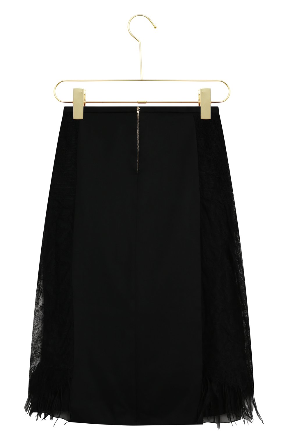 Комбинированная юбка | Rochas | Чёрный - 2