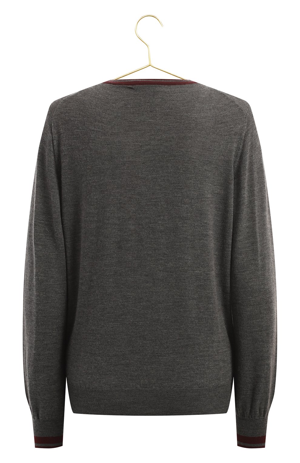 Пуловер из шерсти и кашемира | Brunello Cucinelli | Серый - 2