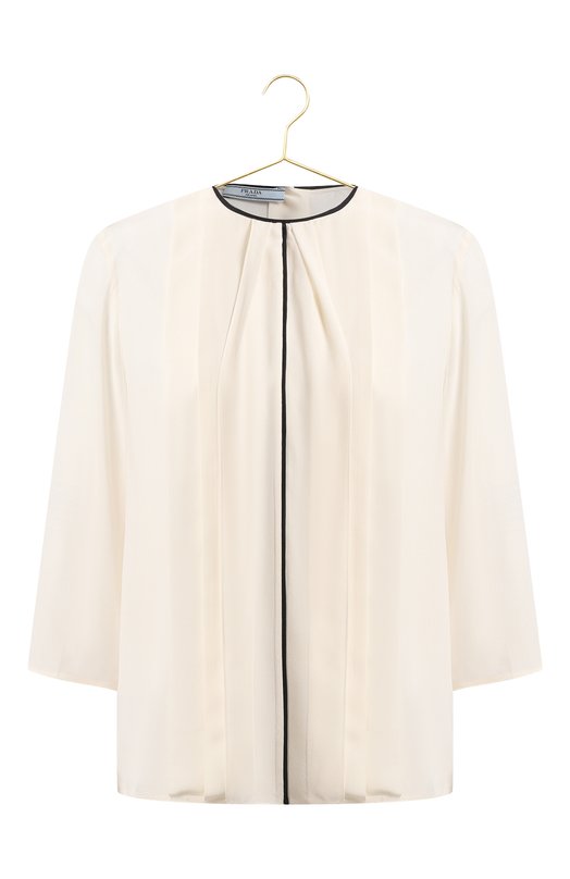 Шелковая блузка | Prada | Кремовый - 1