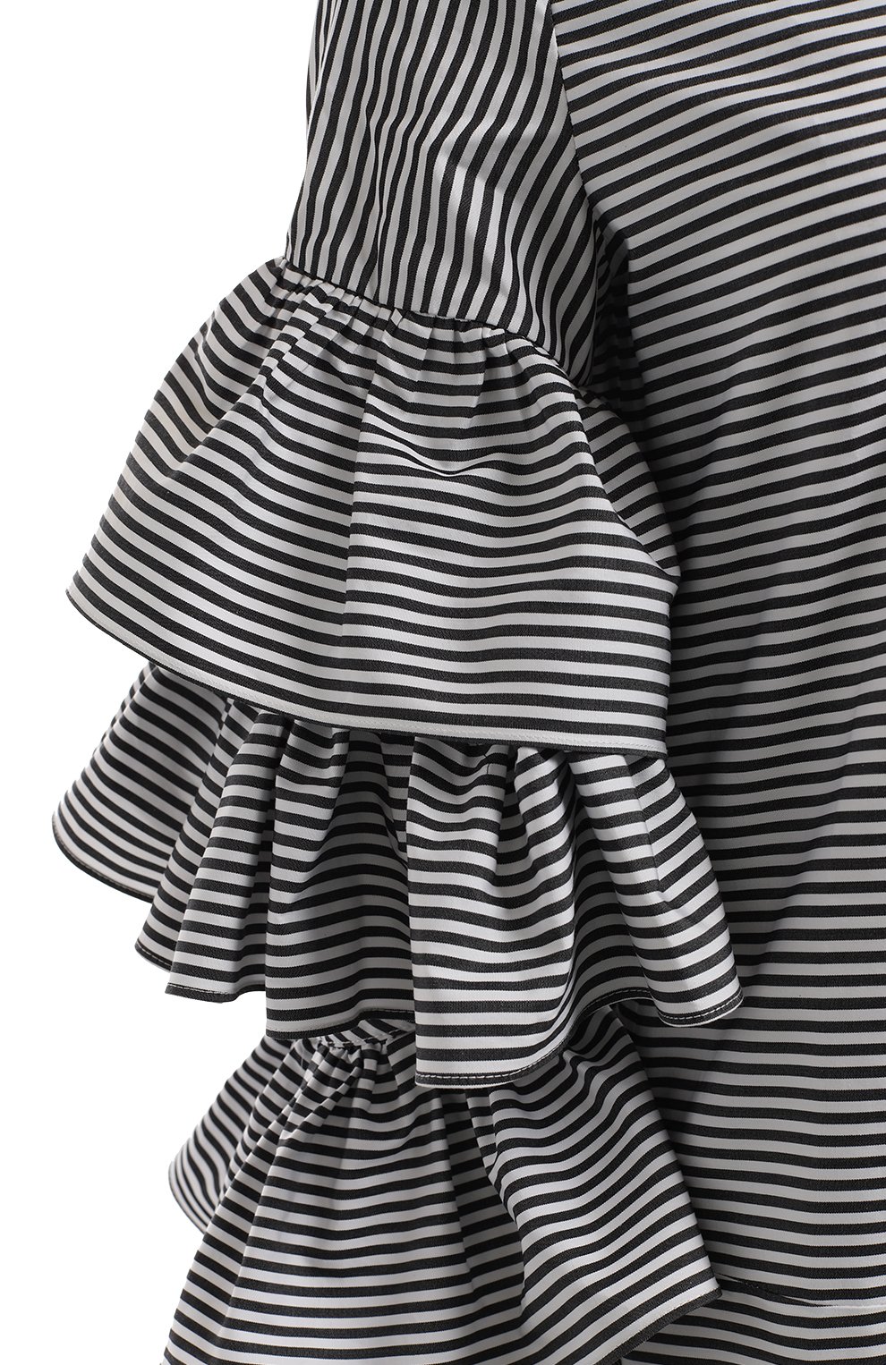 Хлопковое платье | PREEN by Thornton Bregazzi | Чёрно-белый - 3