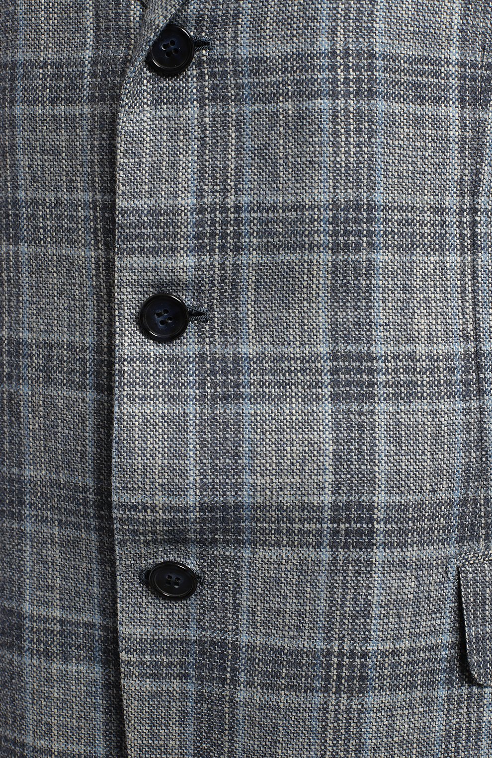 Пиджак из шерсти и шелка | Brioni | Серый - 3