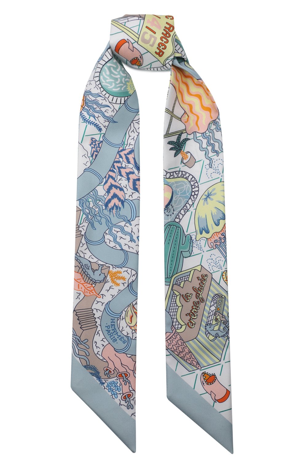 Шелковый шарф-твилли | Hermes | Разноцветный - 1