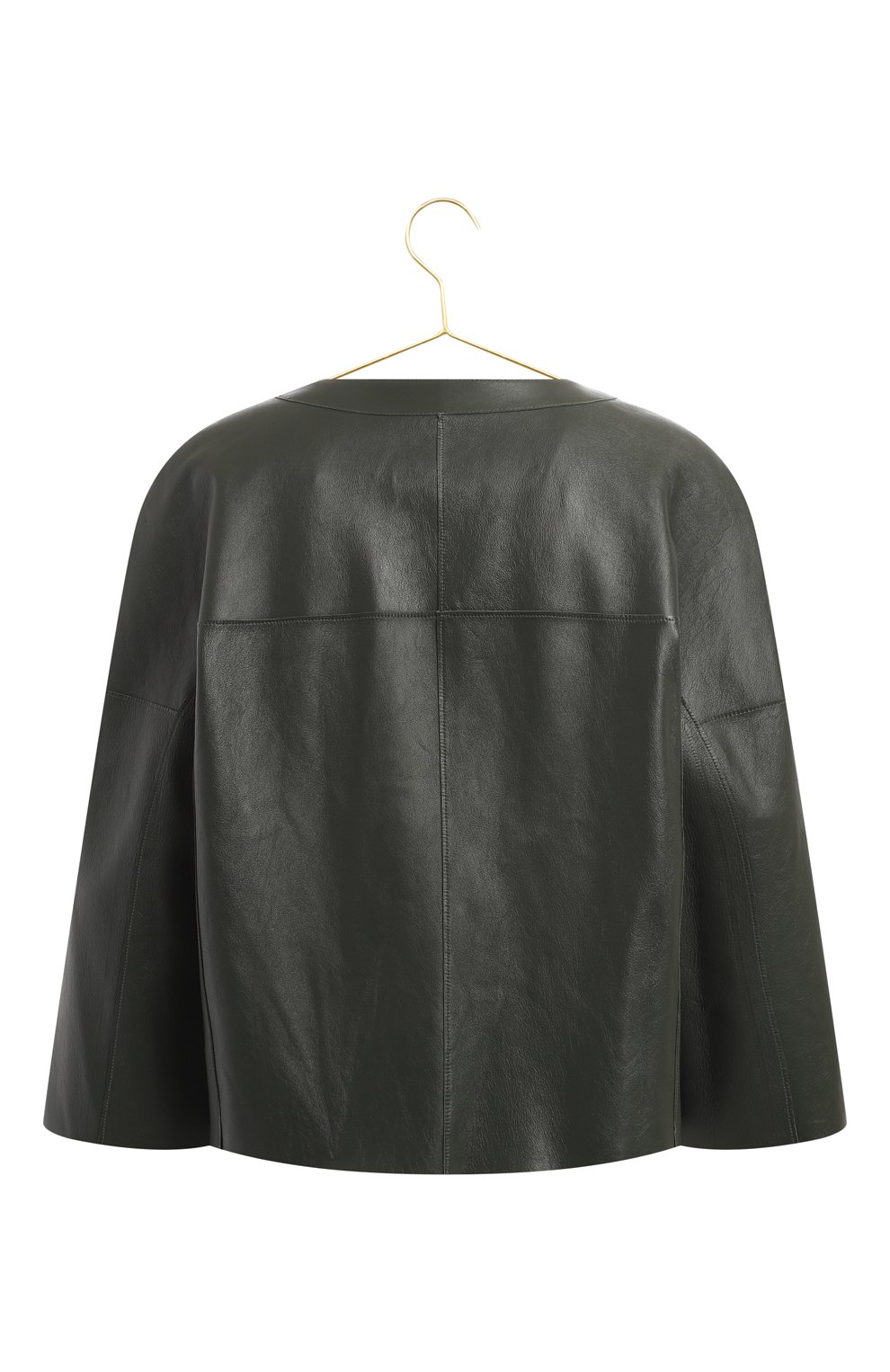 Двусторонняя куртка из кожи | DROMe | Зелёный - 4