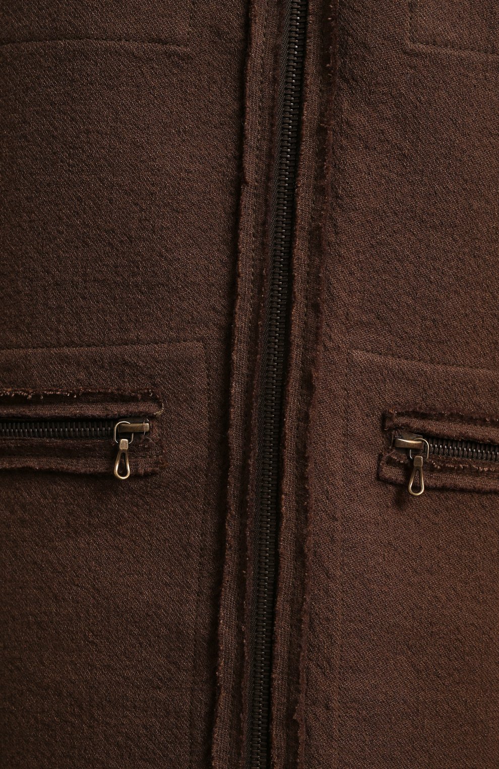Пальто с отделкой из меха енота | Lanvin | Коричневый - 3