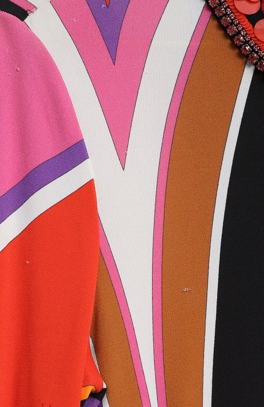 Платье из вискозы и шелка | Emilio Pucci | Разноцветный - 4