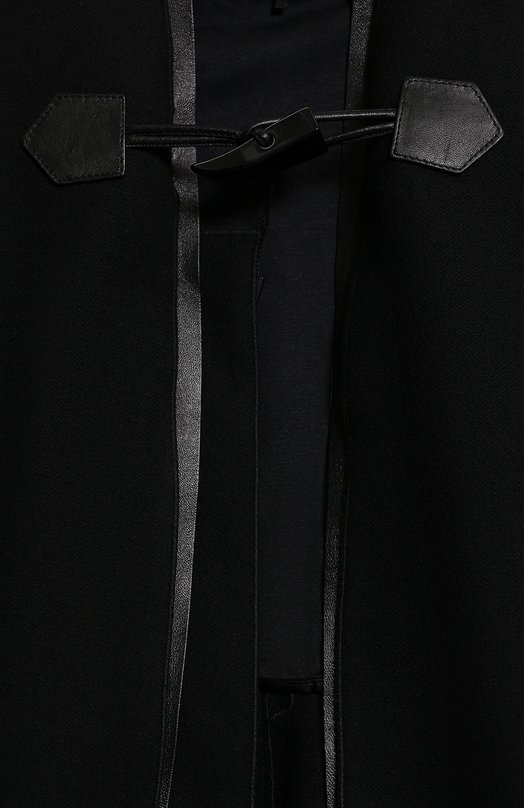 Шерстяное пальто с поясом | Giorgio Armani | Чёрный - 3