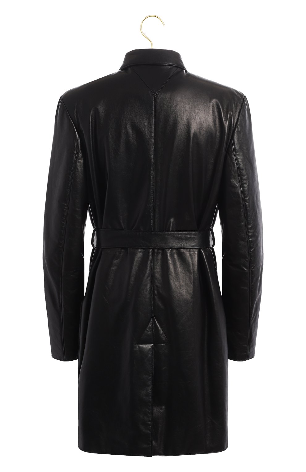 Кожаное пальто | Bottega Veneta | Чёрный - 2