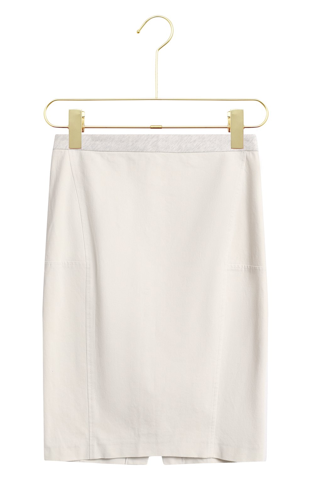 Хлопковая юбка | Brunello Cucinelli | Белый - 1