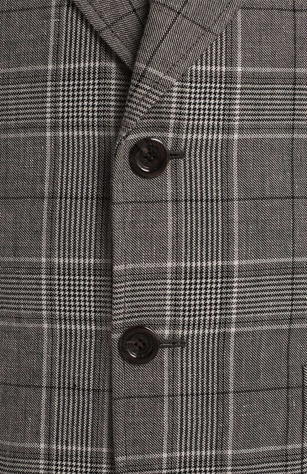Пиджак из шерсти и льна | Gucci | Серый - 3